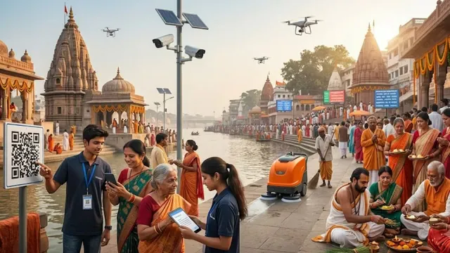पितृपक्ष मेला 2026 में QR कोड युक्त कलाई बैंड